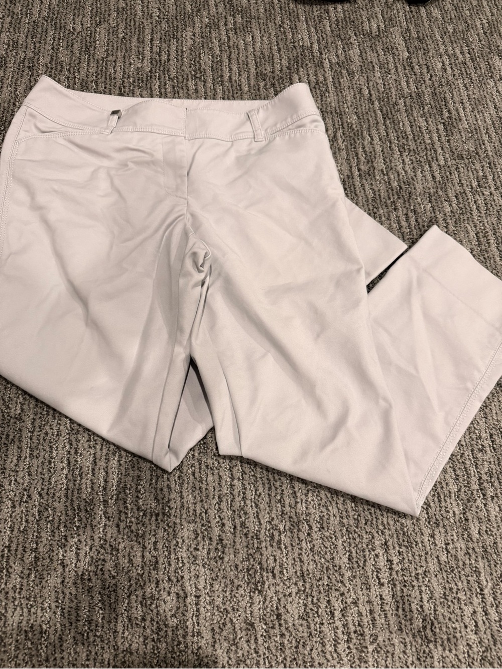 Women’s Light Grey Stretch Casual Perfect Form Slim Ankle Pants